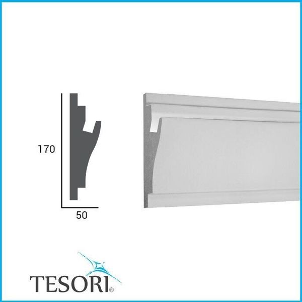 Карниз для LED освітлення серія D Tesori KD 403 фото