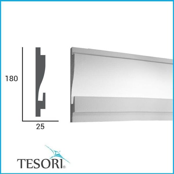 Карниз для LED освітлення серія D Tesori KD 404 фото