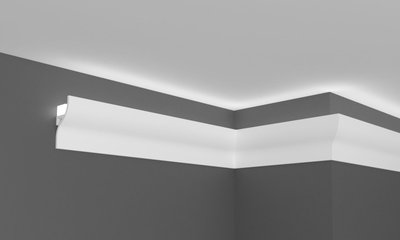 Карниз полімерний для LED освітлення Grand Decor KH 906 фото