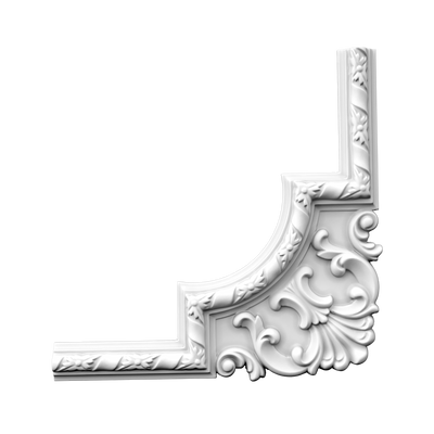 Кутовий елемент молдинга поліуретановий Gaudi Decor CF 3010C фото