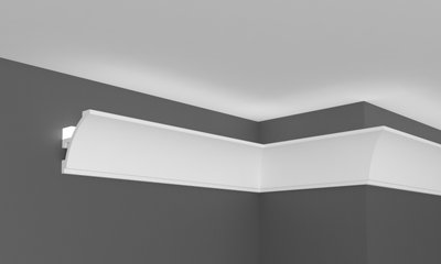 Карниз полімерний для LED освітлення Grand Decor KH 904 фото