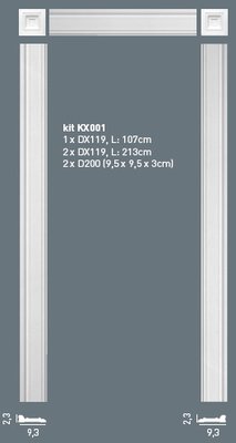 Дверное обрамление Orac Axxent kit KX001 фото