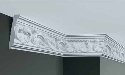 Карниз полиуретановый с орнаментом Gaudi Decor C 124 Flexi фото