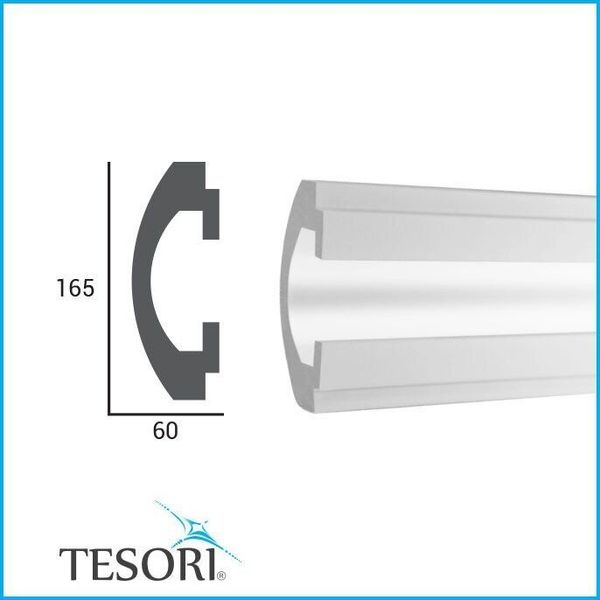 Карниз для LED освітлення серія D Tesori KD 112 фото
