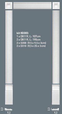 Дверное обрамление Orac Axxent kit KX003 фото