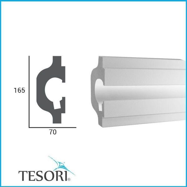 Карниз для LED освещения серия D Tesori KD 119 фото