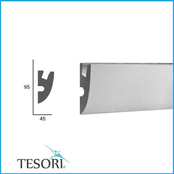Карниз для LED освещения серия D Tesori KD 304 фото