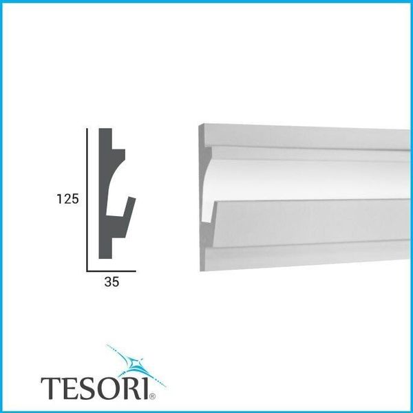 Карниз для LED освещения серия D Tesori KD 401 фото